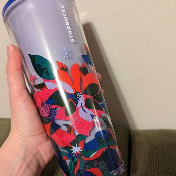 Starbucks Holiday 2023 Poinsettia Bouquet Color Change Venti Cold Tumbler - Picture 4 of 8